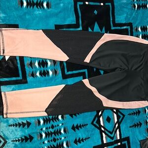 Daisy Fuentes Black and Pink Pants